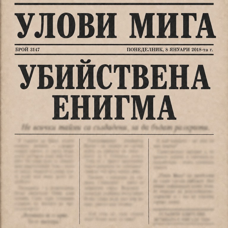 Съвестта ме зове - Страница от вестник със статия